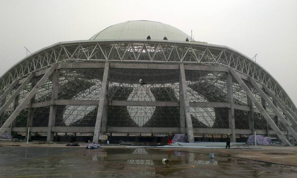 沅江温泉馆网架工程